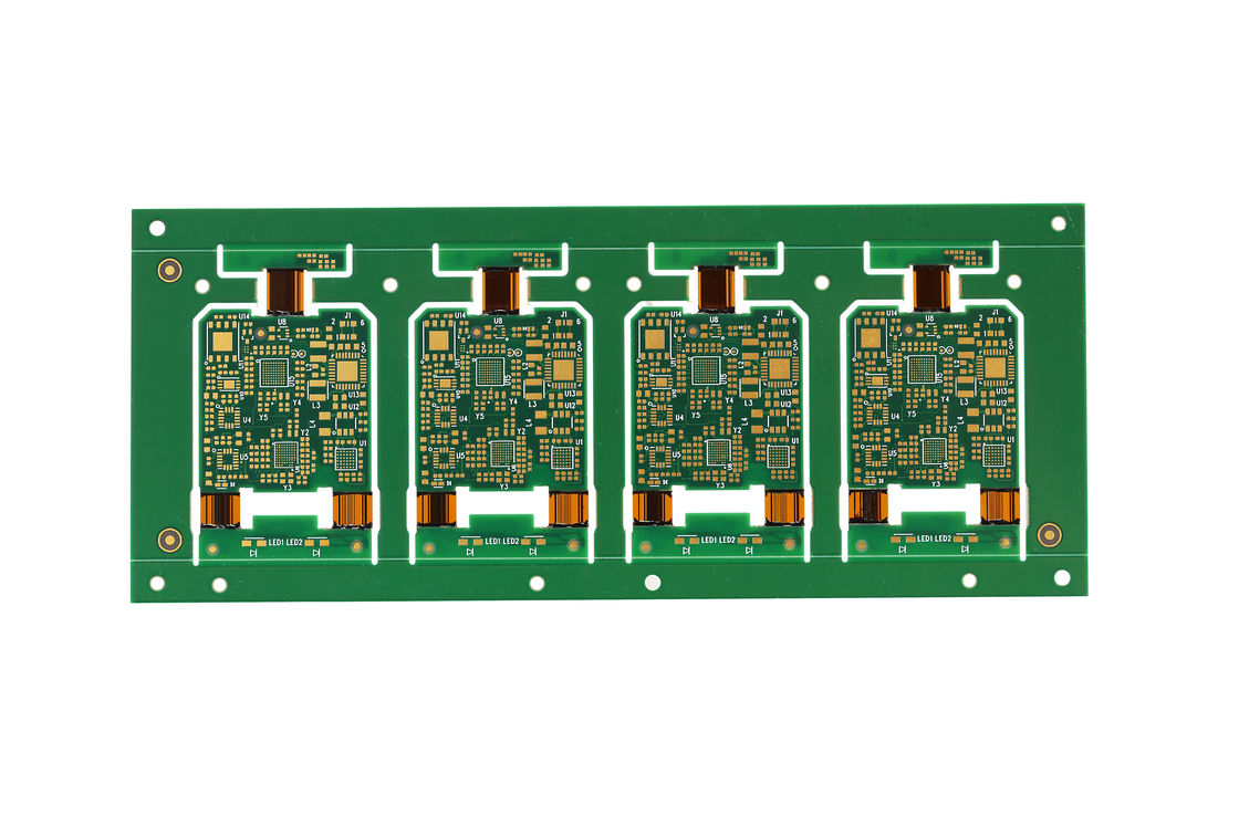 Steifflexige Leiterplatten 4L Enigbehandlung 0.1Mm Spurenbiege Radius 0.5-10Mm