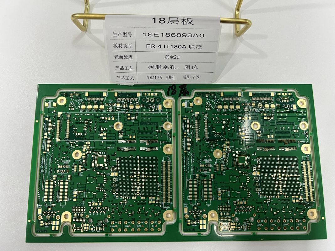 Dichte-Verbindung 6-32L HDI-PCB-Board 3/3 Mil mit 0,25 mm BGA IT180 ENIG3-8u