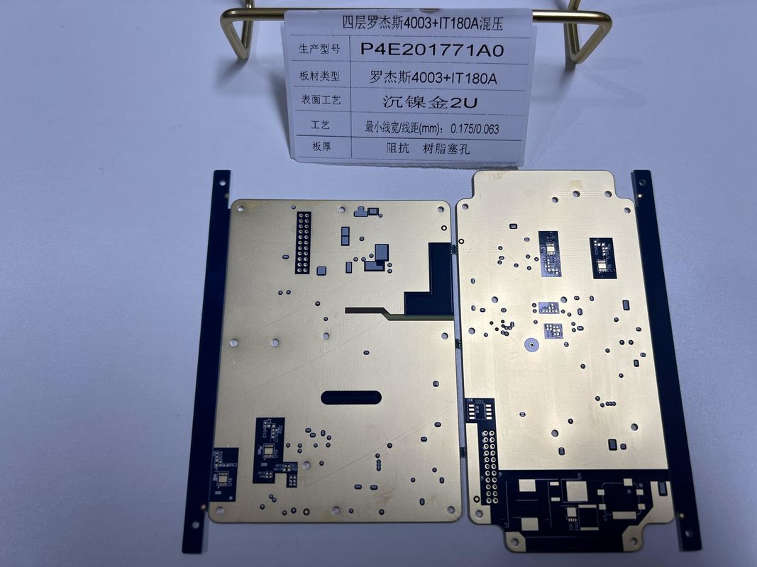 Rogers RO4003 + IT180 Mischung Rogers PCB Board 0,5-6oz Kupfer Immersion Gold Finish
