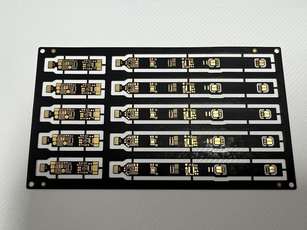 Lokaldichte Sanforisierte PCB-Rigid-Flex-Montage 4 Schicht 0,1 mm Spuren mit SMD-BGA-Komponenten