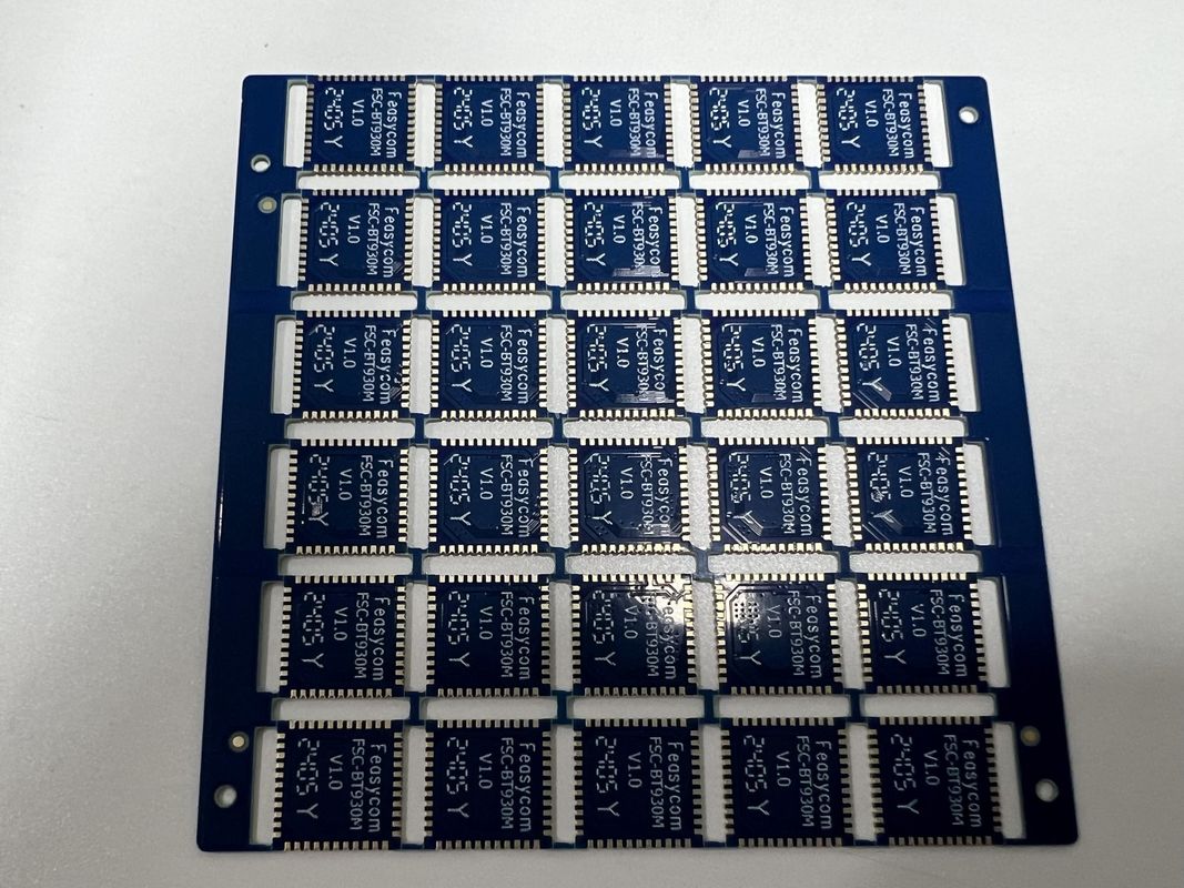 OEM-Mehrschicht-Leiterplatte Vier Seiten Halblöcher mit Goldleiterfinger IC Leads