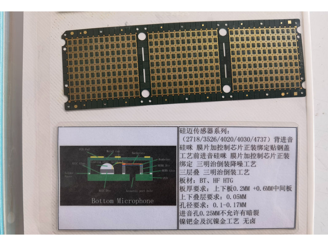 ENIG Oberflächenveredelung IC Substrat PCB IC Leiterplatte 0,2 mm Grundmaterial BT HF HTG