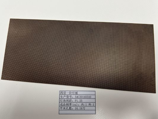 High Density Interconnect PCB Board mit Lampenbuchse Unterstützung LED-Bildschirm HDI Prototyp 4L 1+N+1 Quickturn